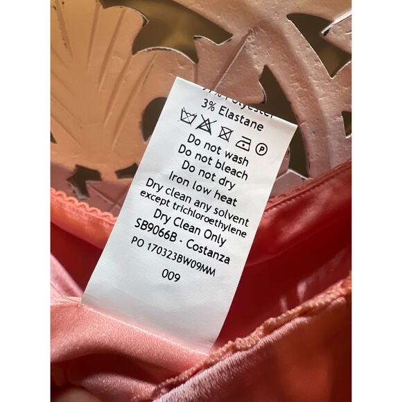 House of CB Costanza Bright Peach Maxi Dress Size S Small - Picture 9 of 10